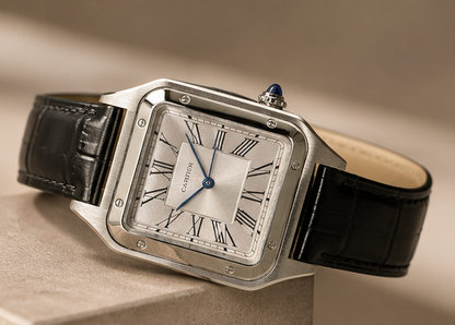 Montre CARTIER Premium Élégance Carrée Noir & Argent